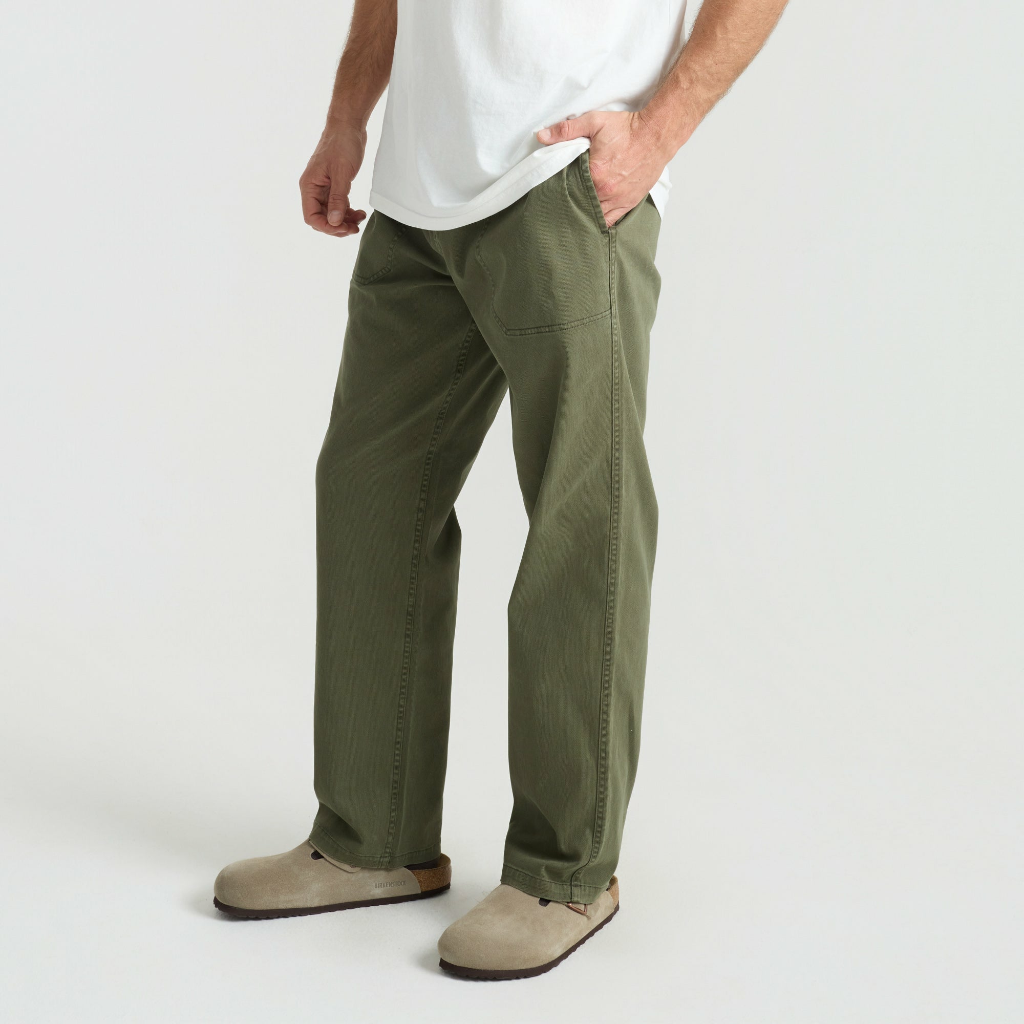 Roark Made To Fade Pants in Washed Military - Men