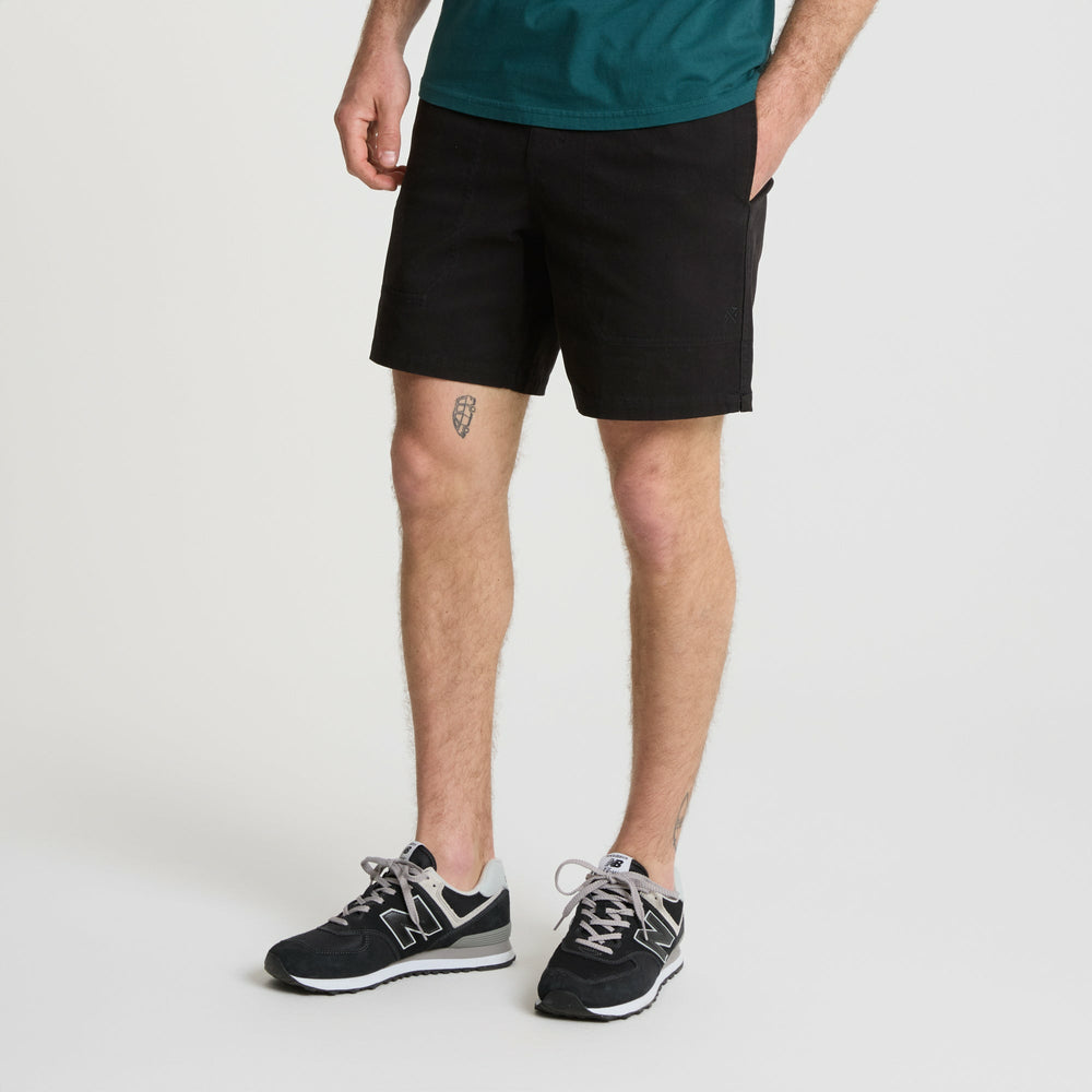 Roark Made To Fade Shorts in Washed Black - Men