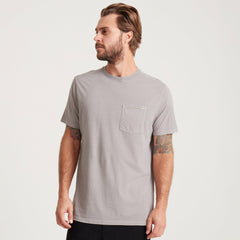 Roark Made To Fade Short Sleeve Tee in Washed Grey - Men