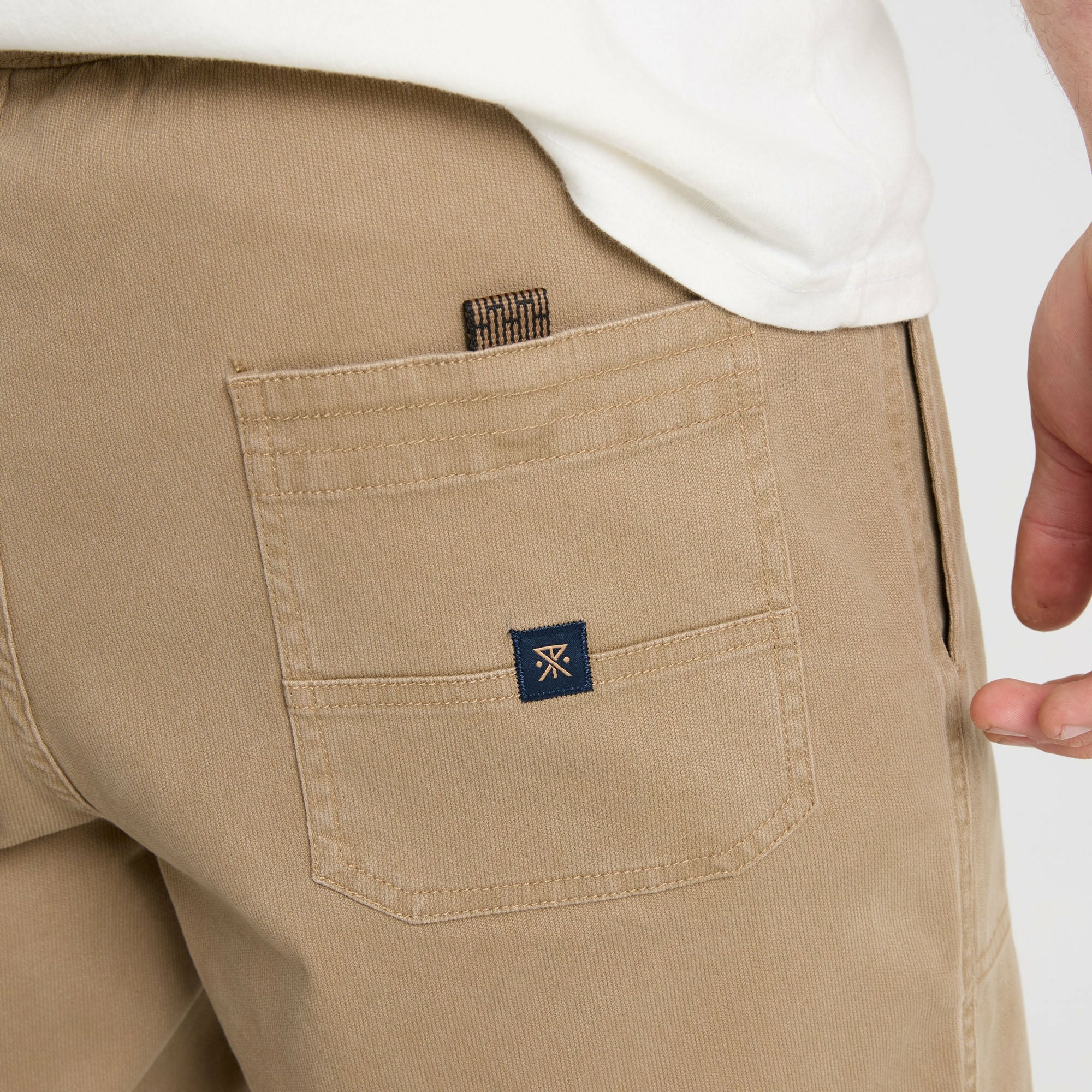 Roark Made To Fade Shorts in Washed Khaki - Men
