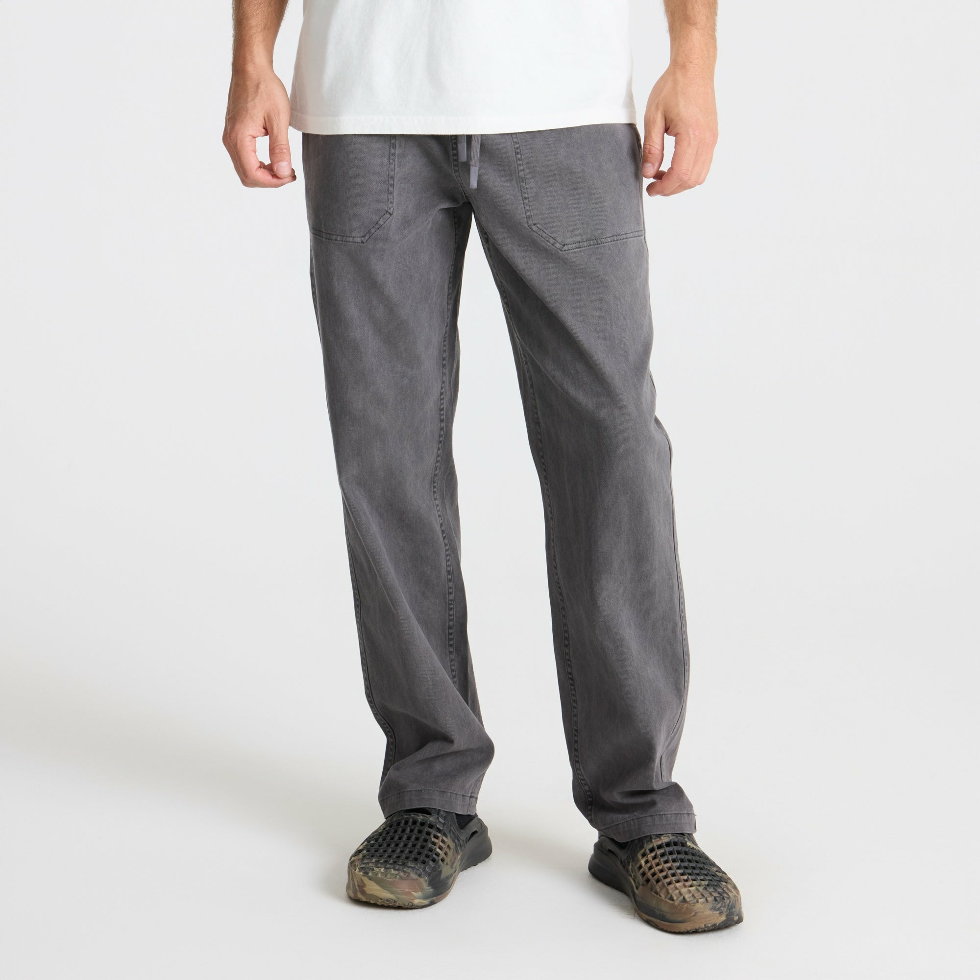 Roark Made To Fade Pants in Washed Smoke - Men