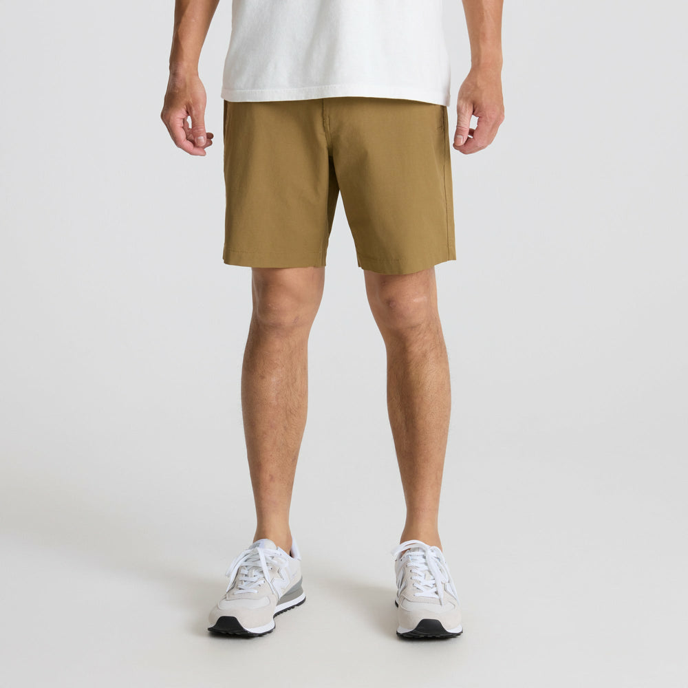 Roark Layover Pro Traveler Shorts in Dark Khaki - Men