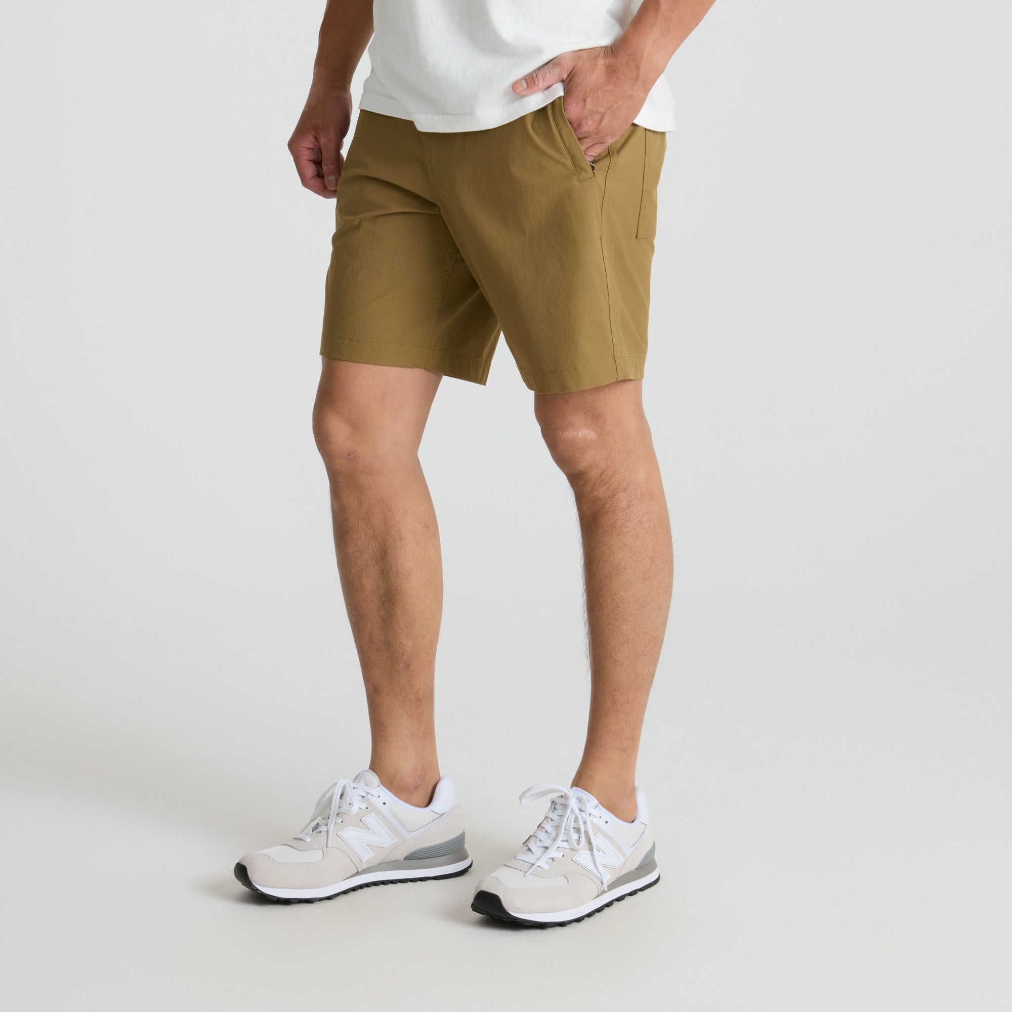 Roark Layover Pro Traveler Shorts in Dark Khaki - Men