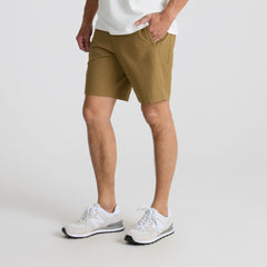 Roark Layover Pro Traveler Shorts in Dark Khaki - Men