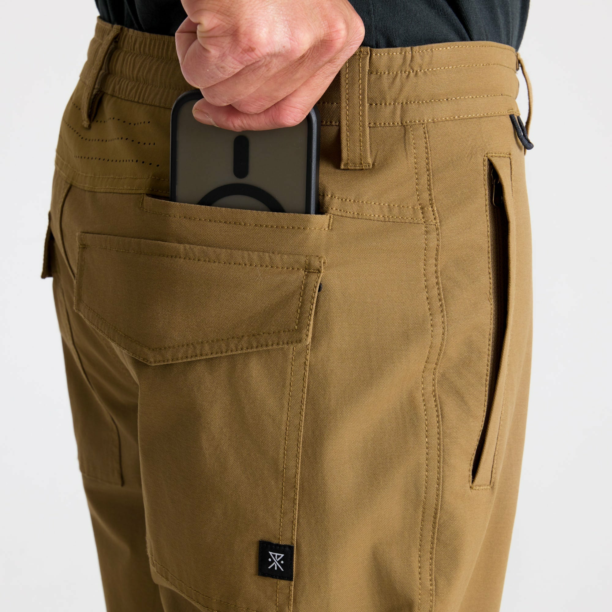 Roark Layover Pro Traveler Pants in Dark Khaki - Men