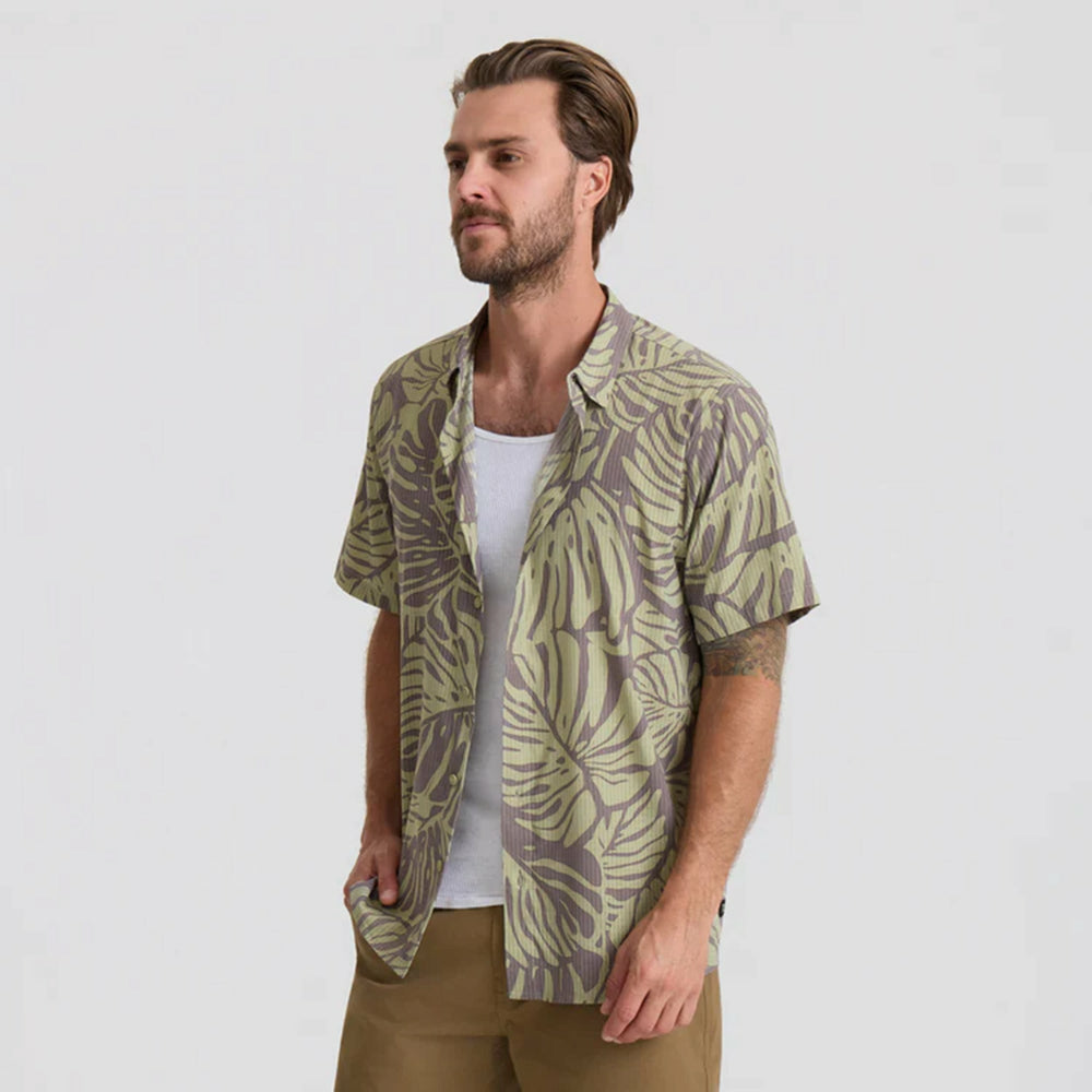 Roark Bless Up Breathable Stretch Shirt in Shark - Men