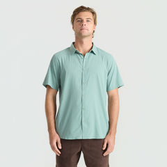 Roark Bless Up Button Up Shirt in Dusty Green - Men