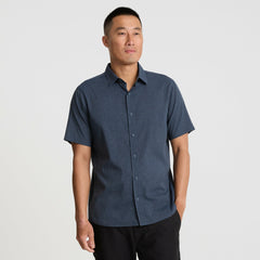Roark Bless Up Breathable Stretch Shirt - Navy - Men