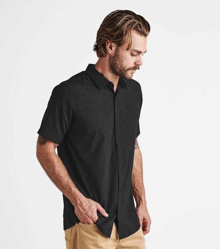 Roark Bless Up Breathable Stretch Shirt - Black - Men