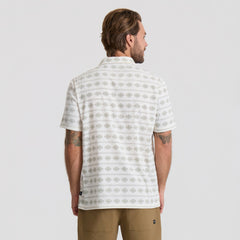 Roark Bless Up Breathable Stretch Polo Shirt in Unbleached - Men