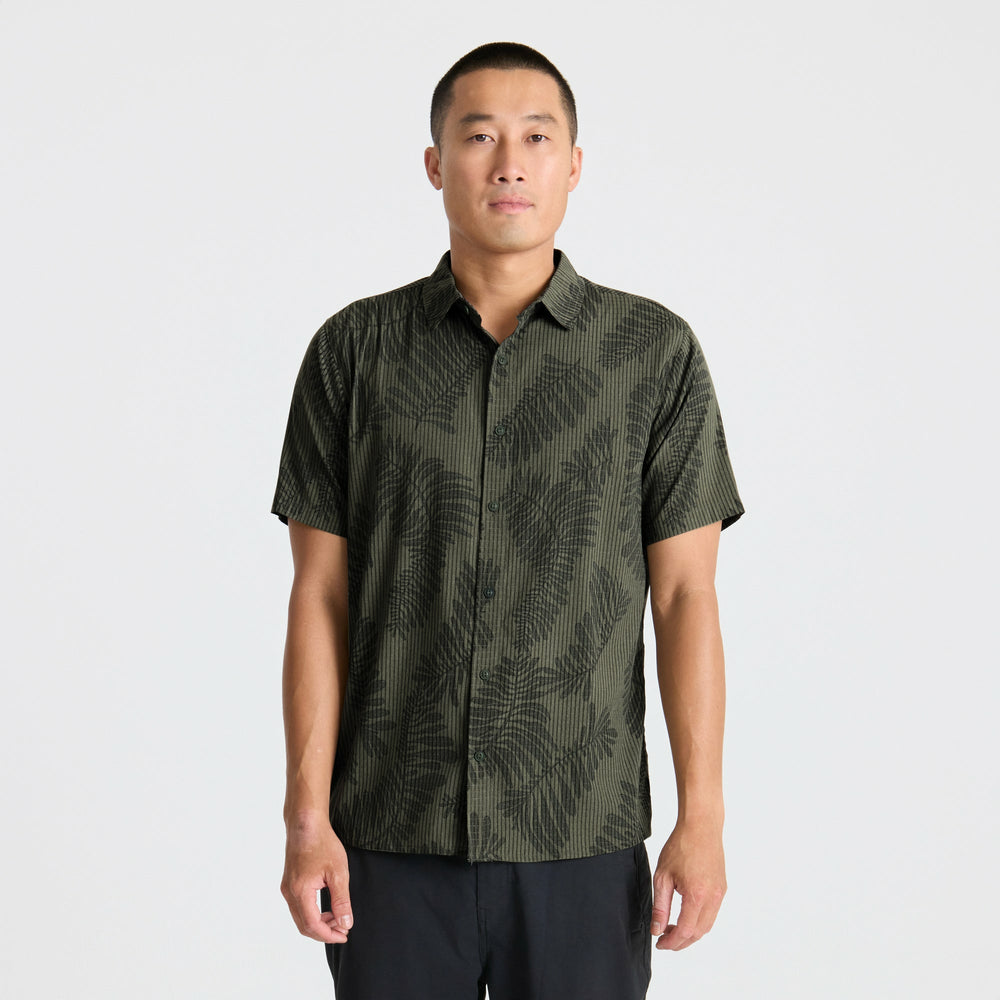 Roark Bless Up Button Up Shirt in Military Kelp - Men
