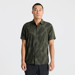Roark Bless Up Button Up Shirt in Military Kelp - Men