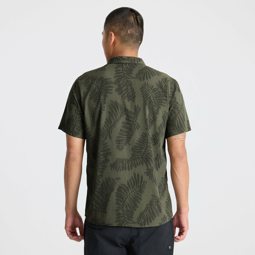 Roark Bless Up Button Up Shirt in Military Kelp - Men