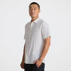 Roark Bless Up Breathable Stretch Shirt in Unbleached - Men