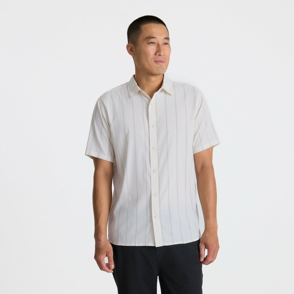 Roark Bless Up Breathable Stretch Shirt in Unbleached - Men