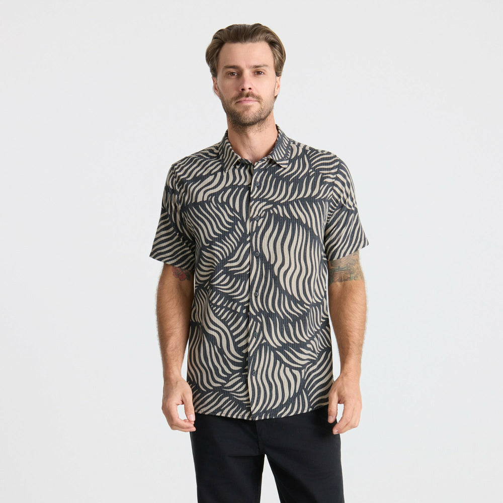 Roark Bless Up Button Up Shirt in Grey - Men