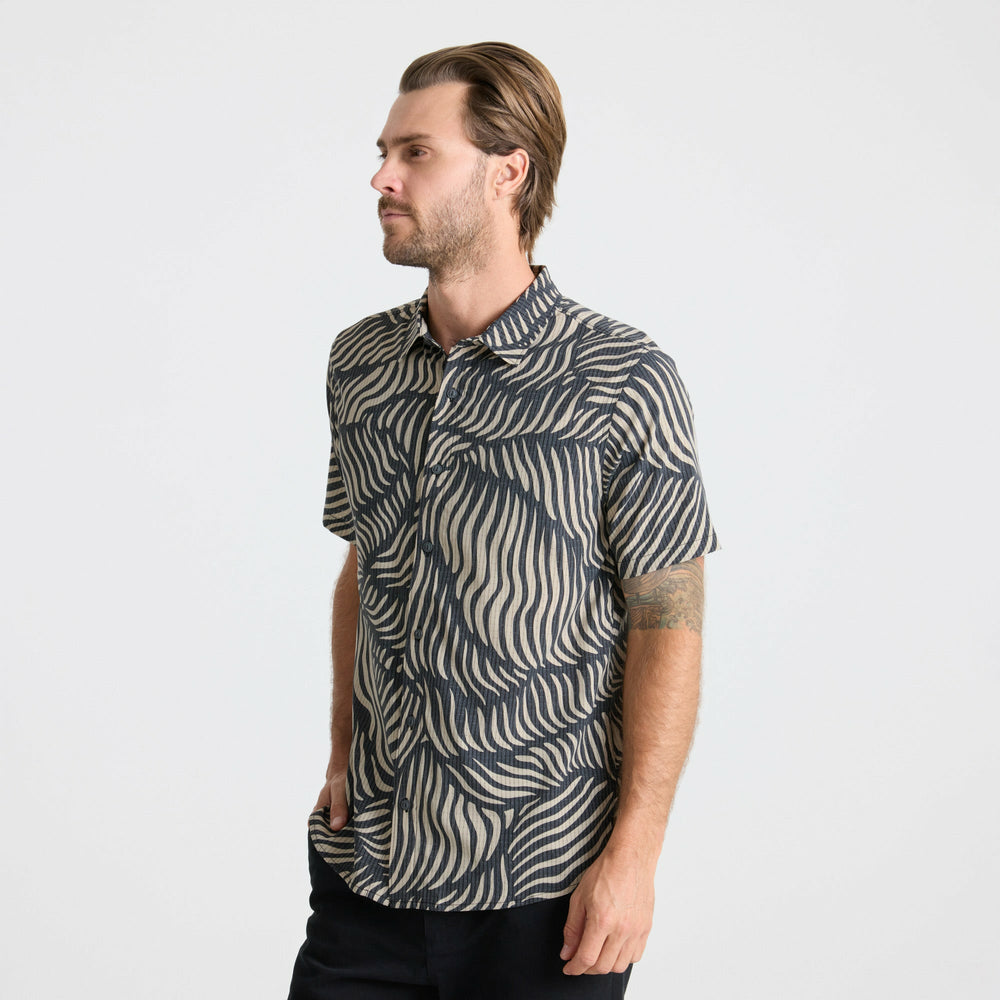 Roark Bless Up Button Up Shirt in Grey - Men