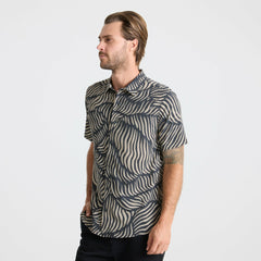 Roark Bless Up Button Up Shirt in Grey - Men