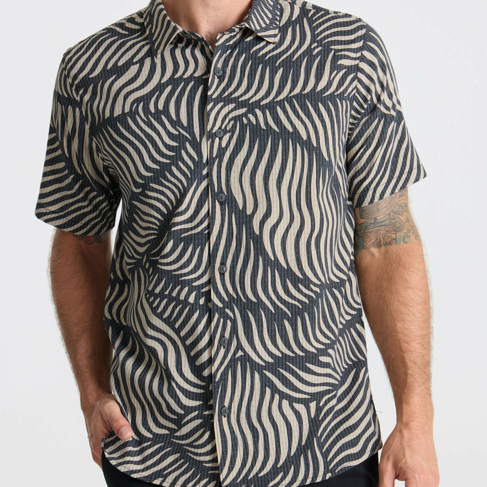 Roark Bless Up Button Up Shirt in Grey - Men