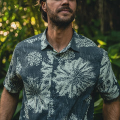 Roark Bless Up Button Up Shirt in Navy Pukpulko - Men