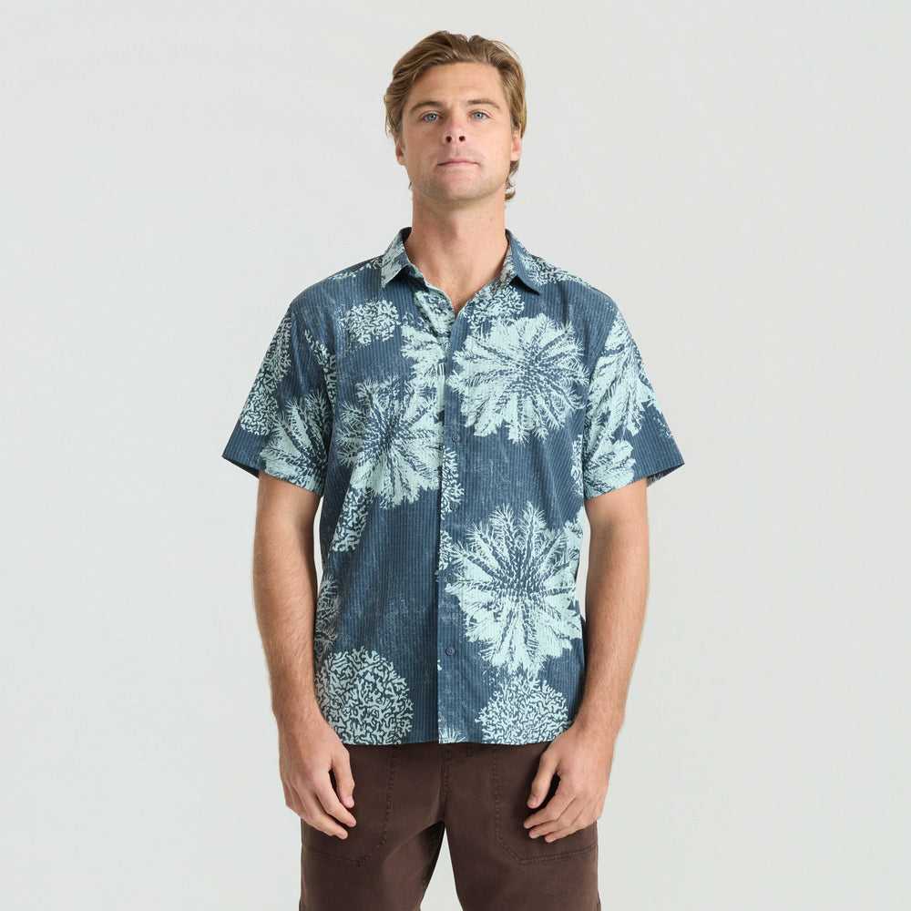 Roark Bless Up Button Up Shirt in Navy Pukpulko - Men