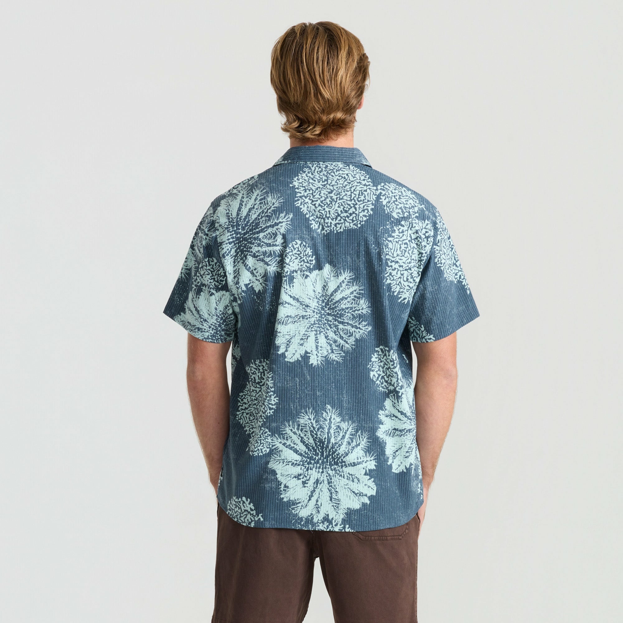 Roark Bless Up Button Up Shirt in Navy Pukpulko - Men