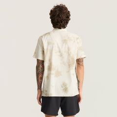 Roark Bless Up Trail Button Up Shirt in Ivory Crystal Wash - Men|Run / Active