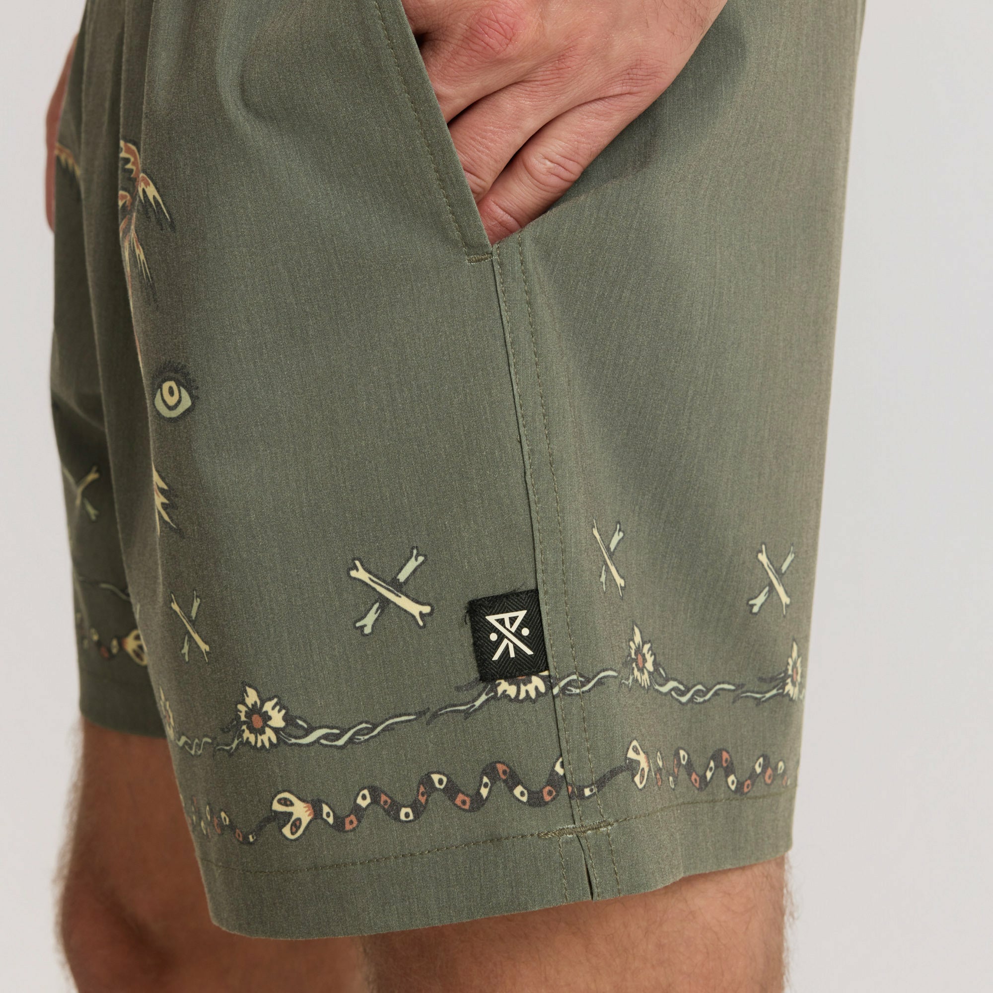 Roark Shorey Boardshorts in Military - Men