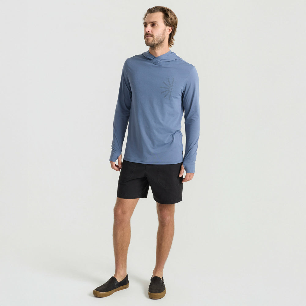 Roark Venture UPF Hoodie in Neptune - Men|Run / Active
