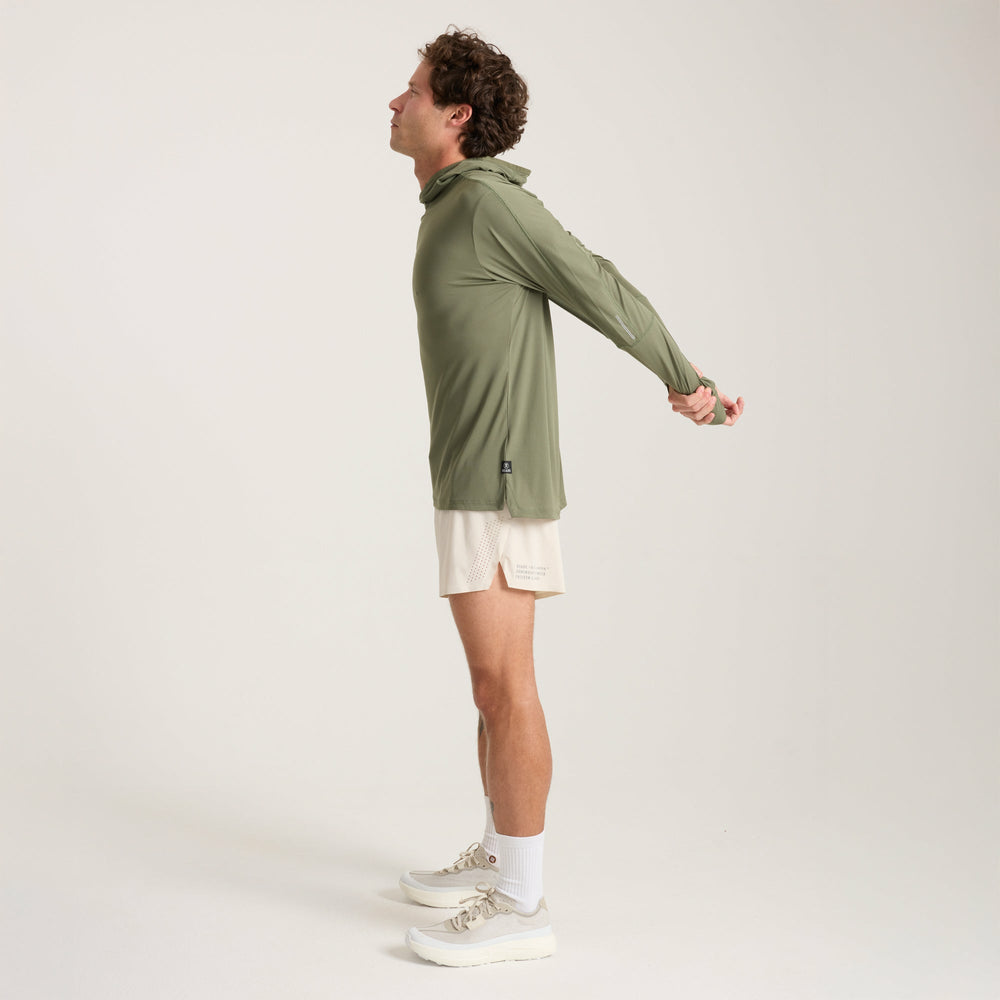 Roark Alta Elite Trail Hood in Light Military - Men|Run / Active