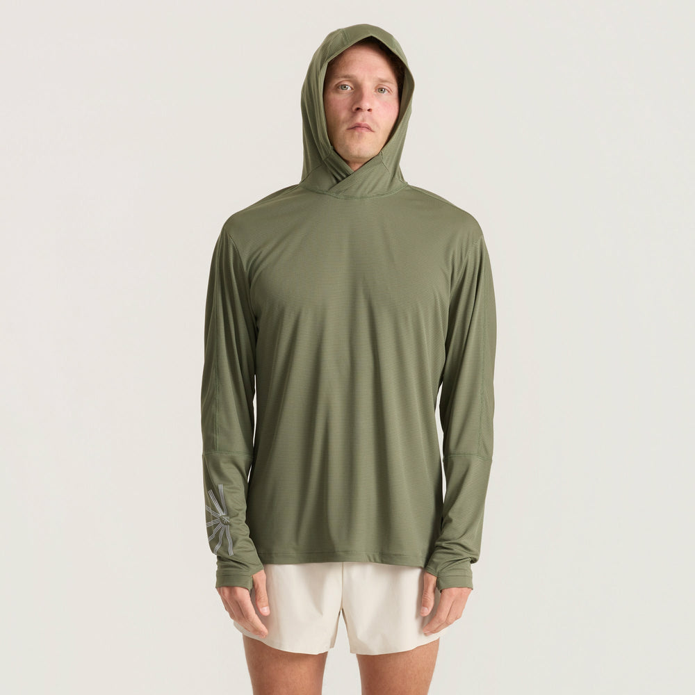 Roark Alta Elite Trail Hood in Light Military - Men|Run / Active