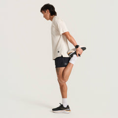 Roark Alta Elite Trail Short Sleeve Tee in Moonstone - Men|Run / Active