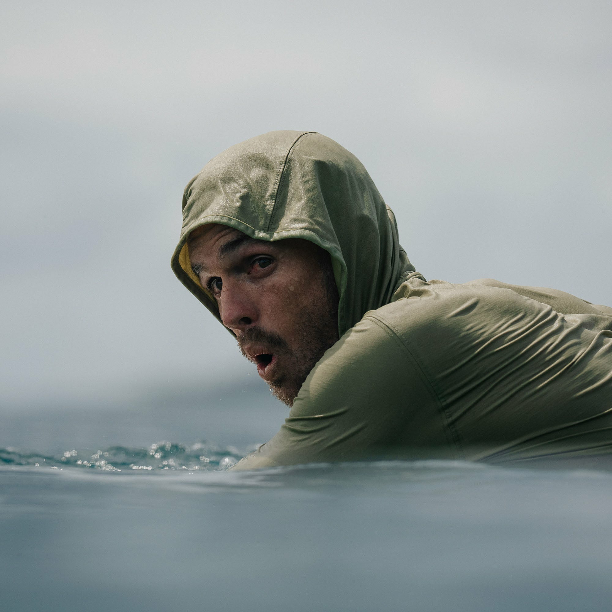 Roark Venture UPF Hoodie in Sage - Men|Run / Active