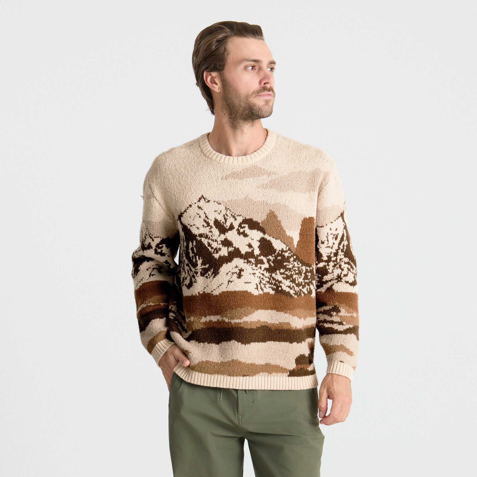 Roark Tierra del Sur Sweater in Khaki - Men