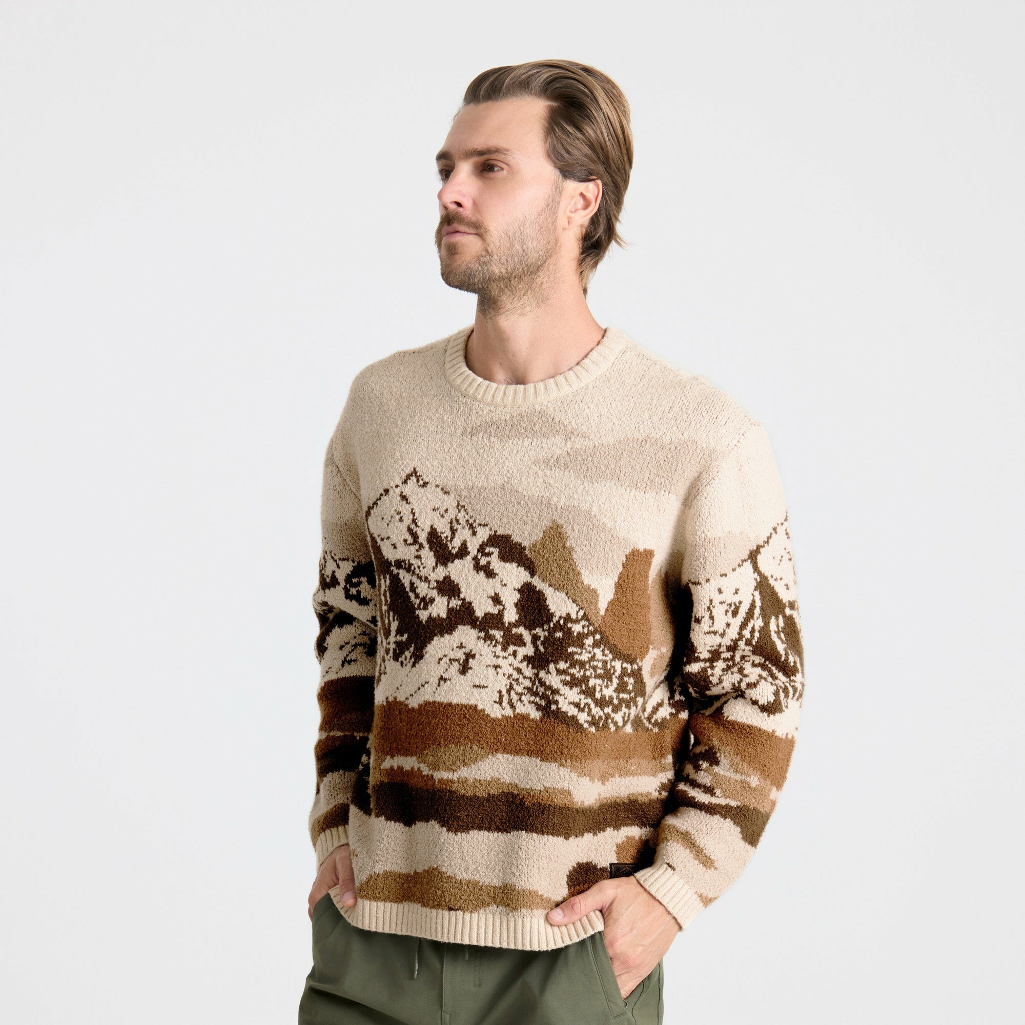Roark Tierra del Sur Sweater in Khaki - Men