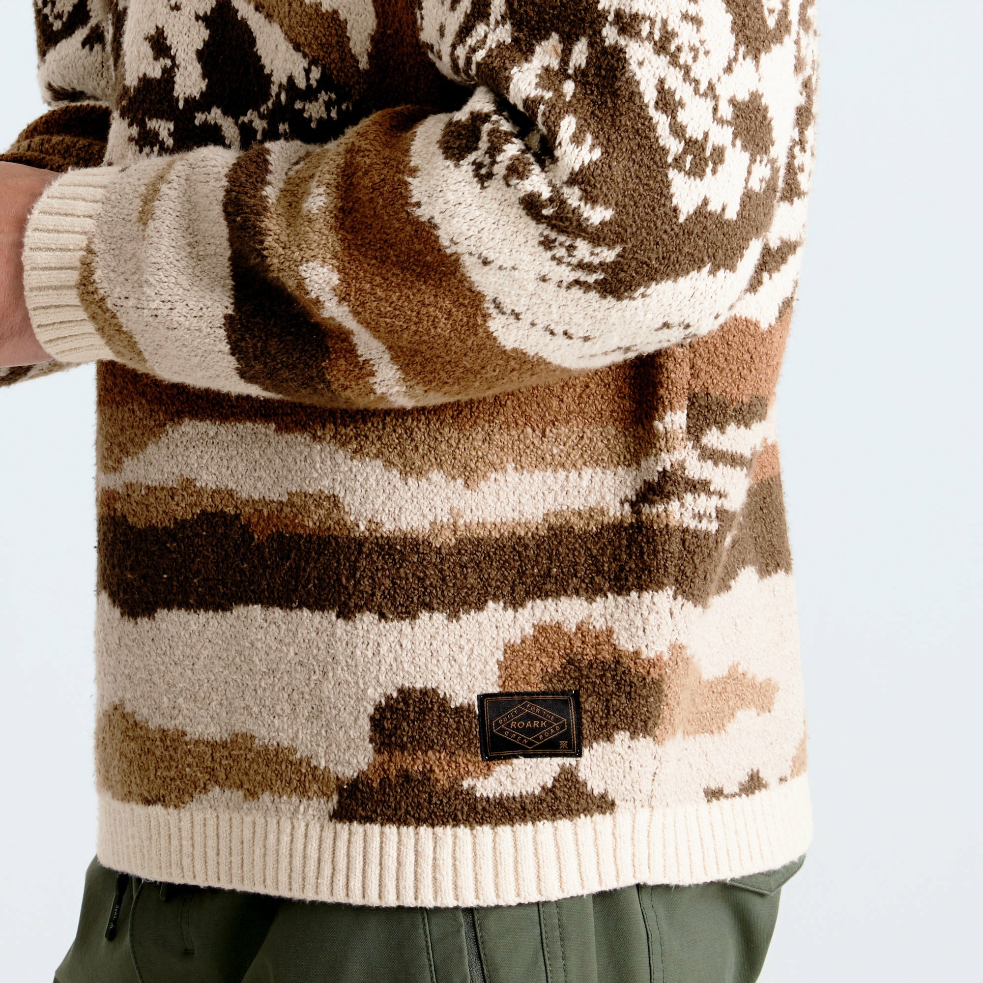 Roark Tierra del Sur Sweater in Khaki - Men
