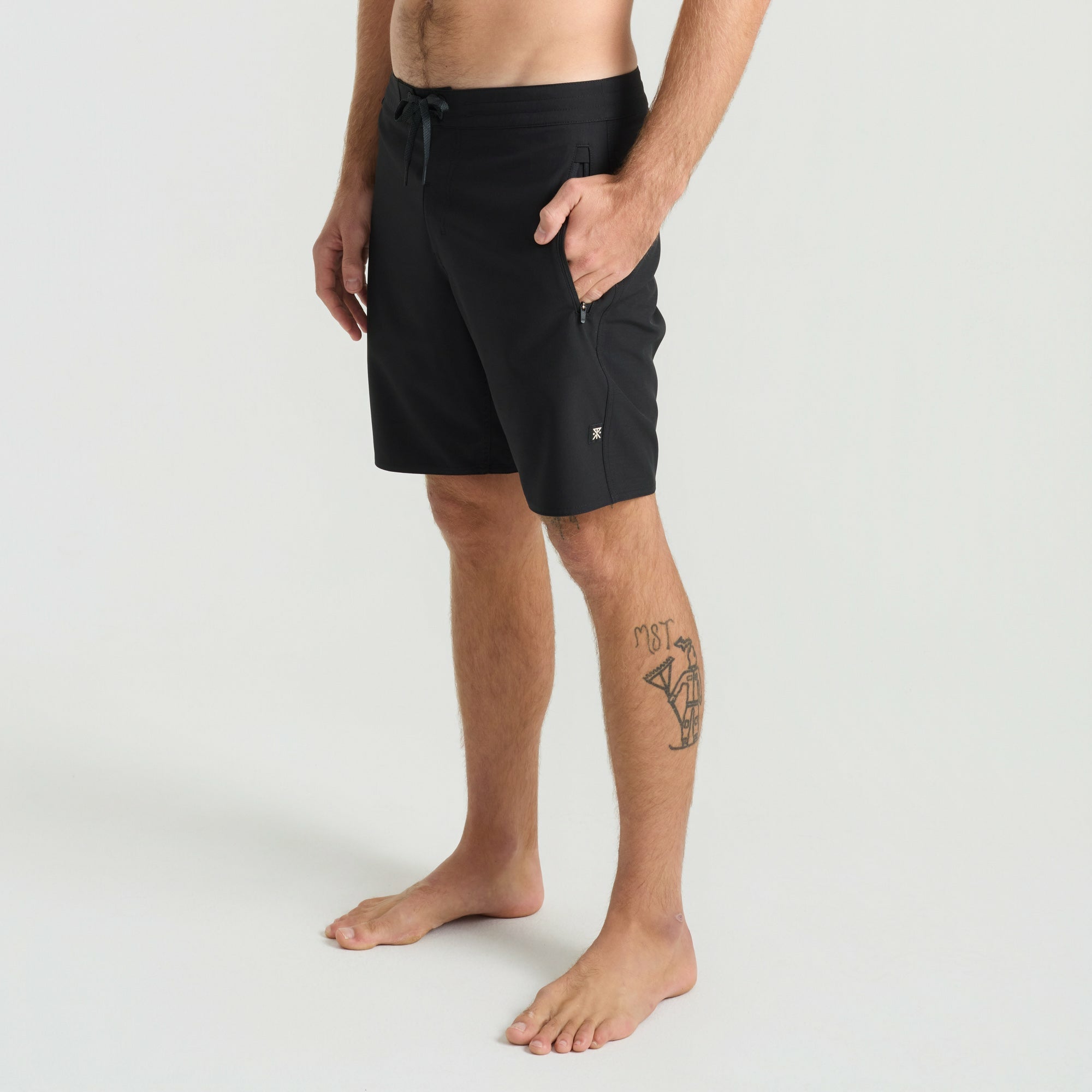 Roark Venture Hybrid Trunk in Black - Men