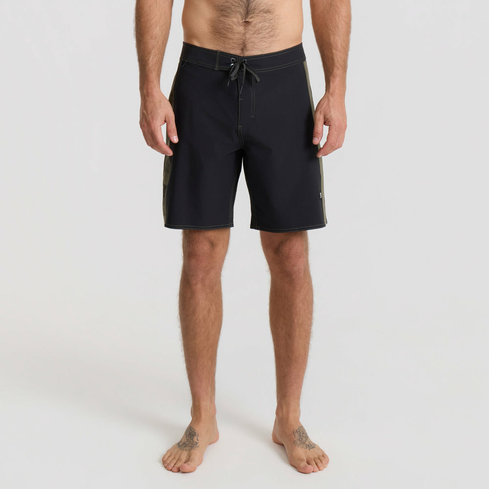 Roark Passage Panel Boardshorts in Black - Men
