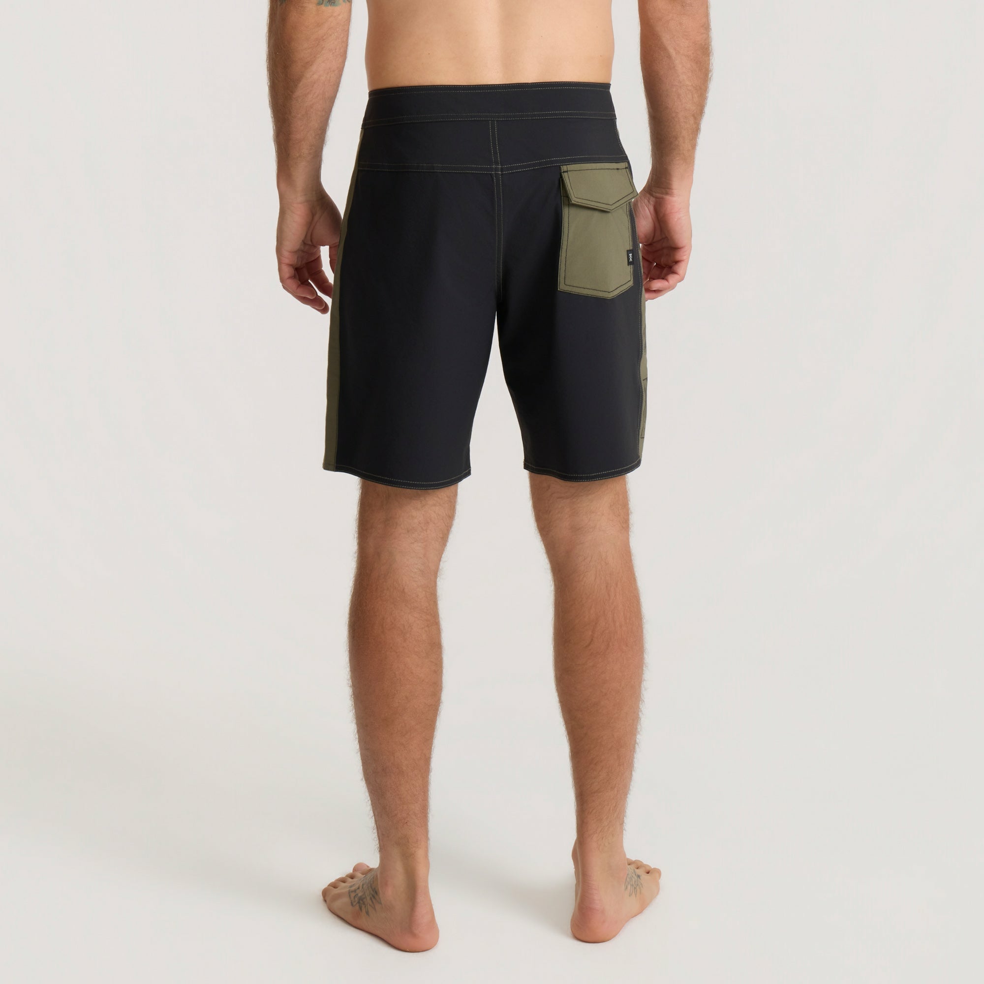 Roark Passage Panel Boardshorts in Black - Men