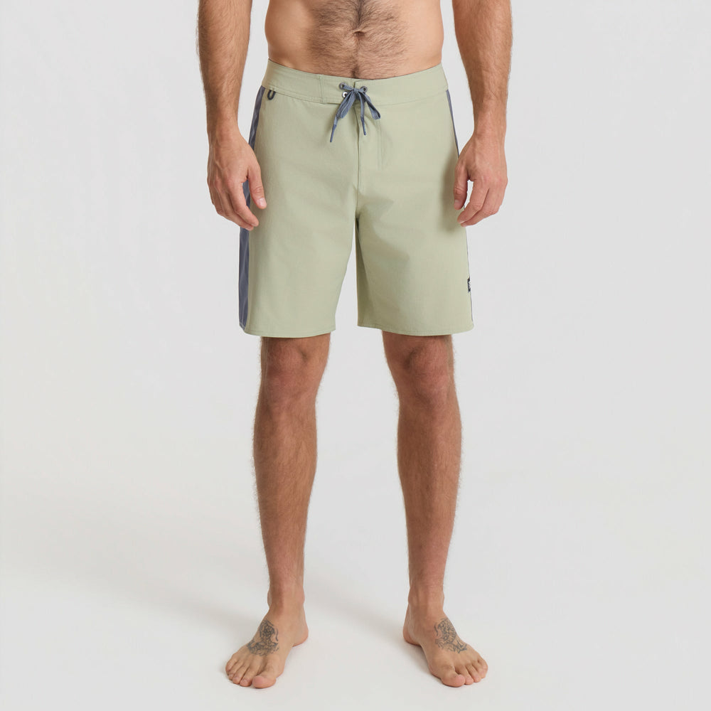 Roark Passage Panel Boardshorts in Sage - Men