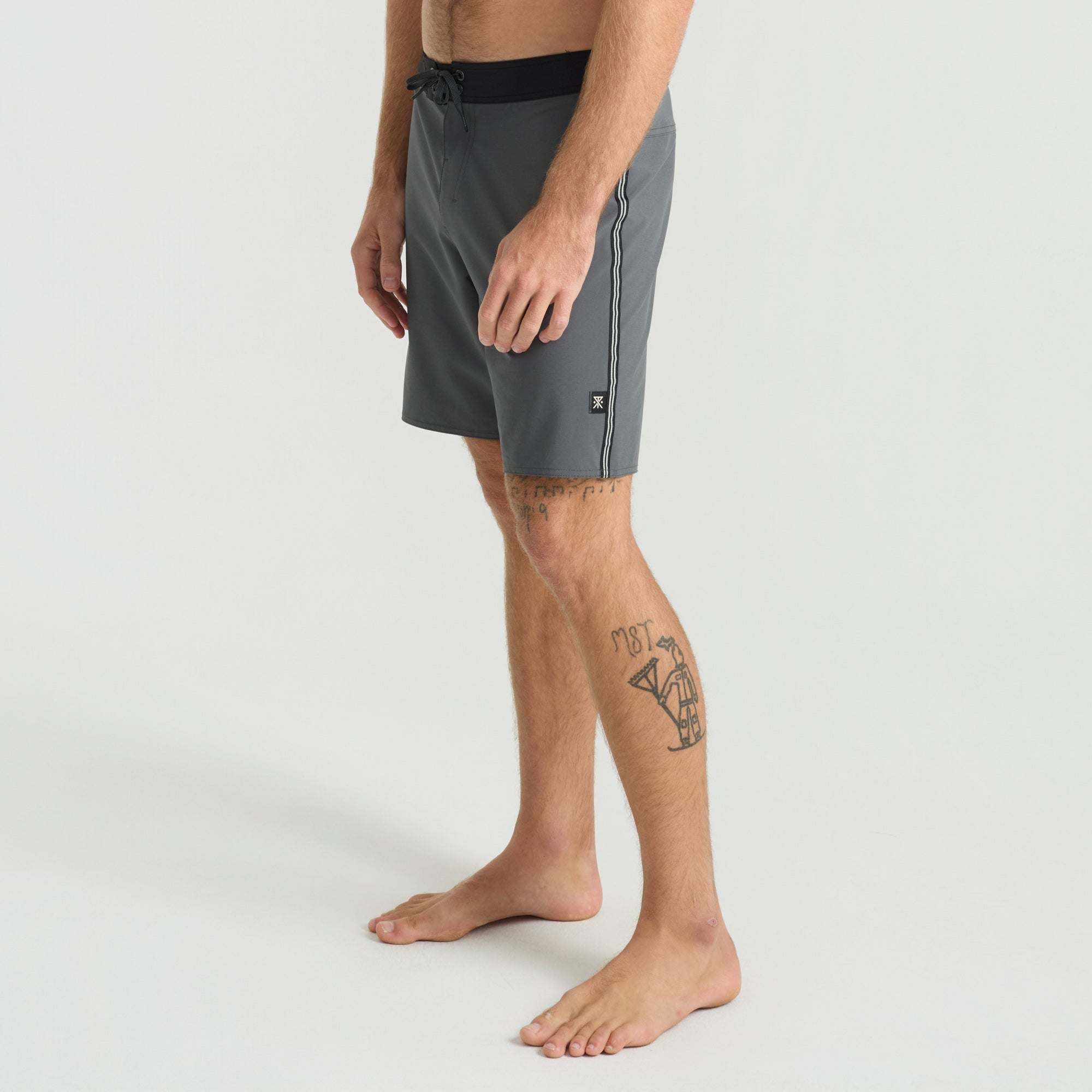Roark Passage Boardshorts in Charcoal - Men