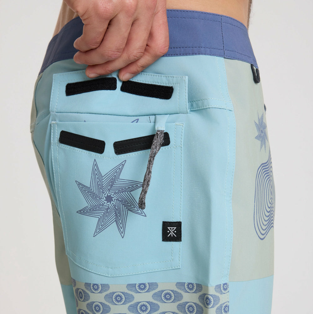 Roark Passage Boardshorts in Hazy Blue - Men