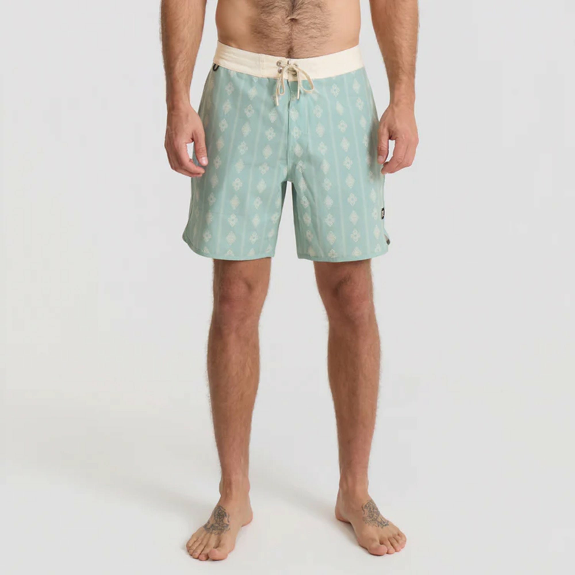 Roark Chiller Scallop Boardshorts in Hazy Blue - Men