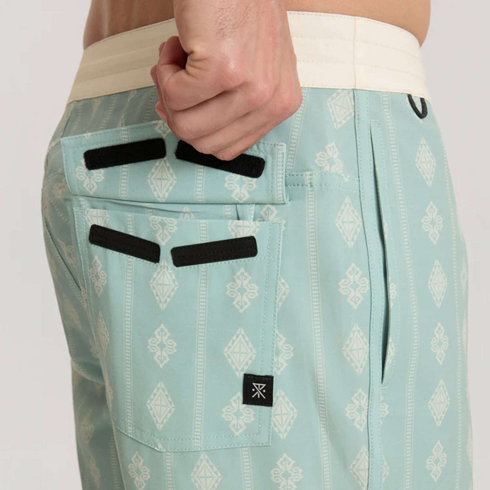Roark Chiller Scallop Boardshorts in Hazy Blue - Men