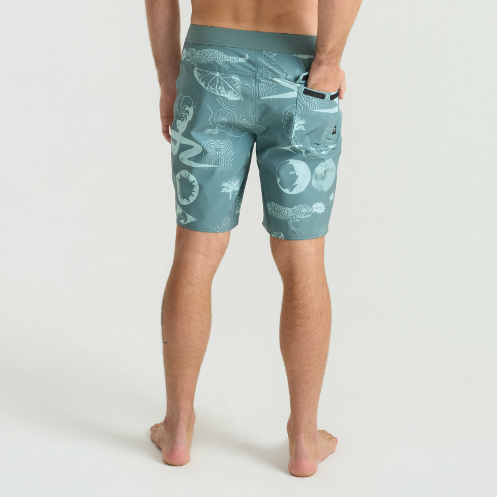 Roark Passage Boardshorts in Slate Green - Men