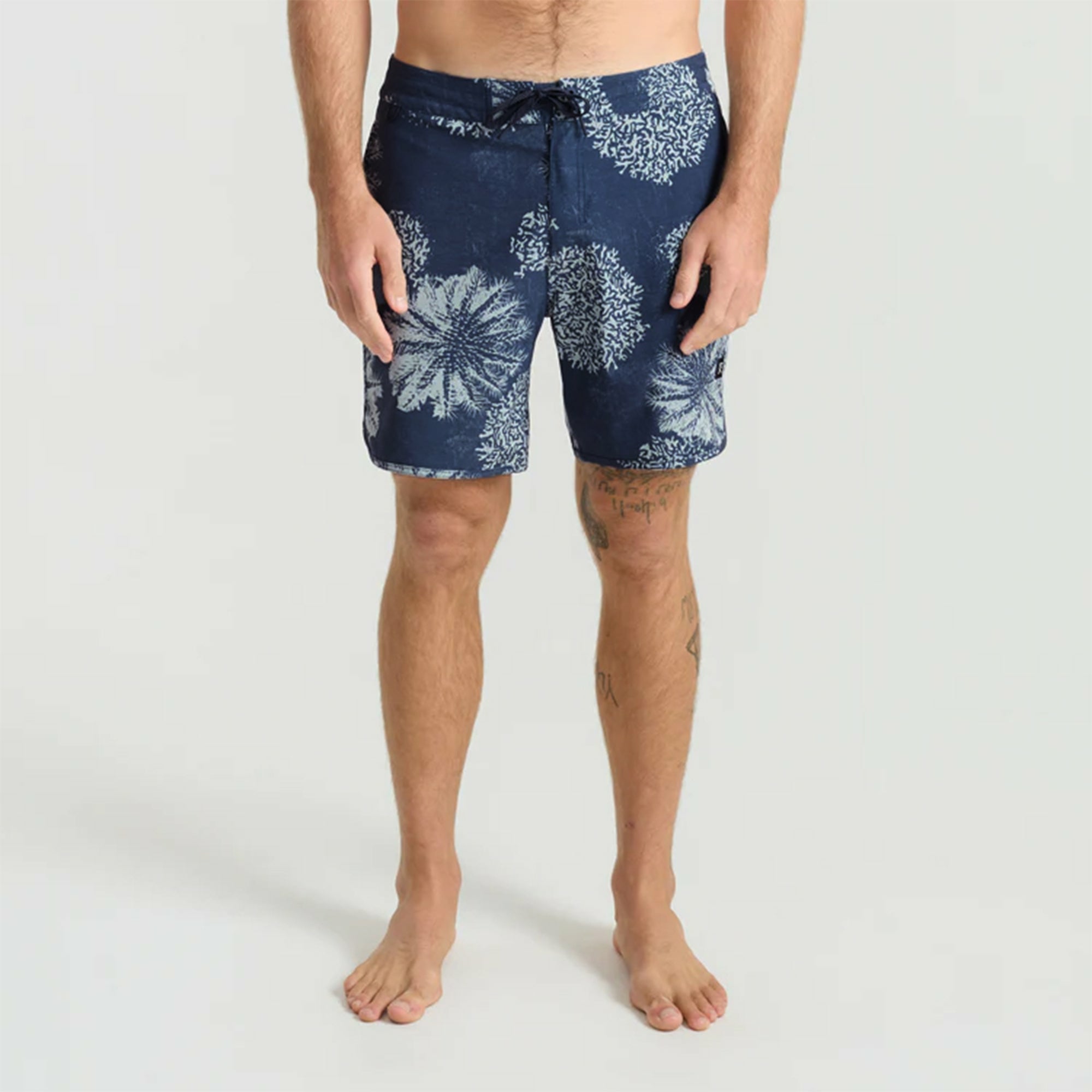 Roark Chiller Scallop Boardshorts in Navy - Men