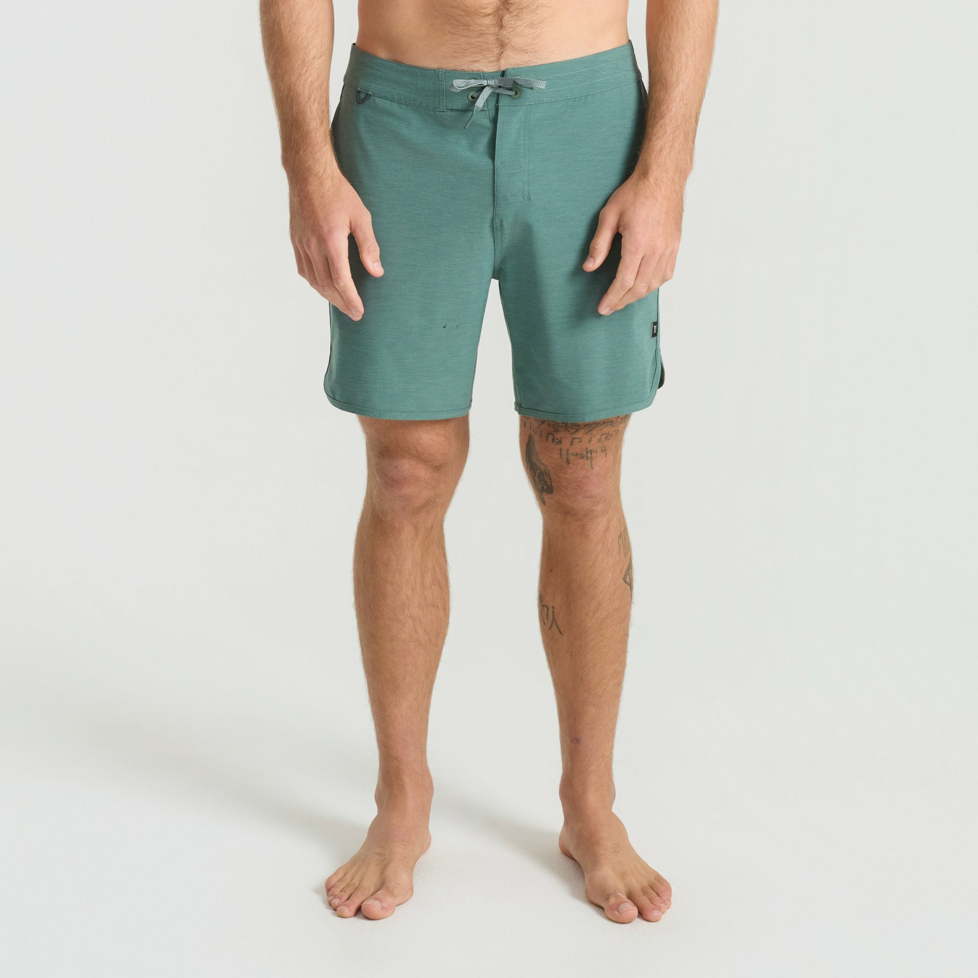 Roark Chiller Scallop Boardshorts in Slate Green - Men