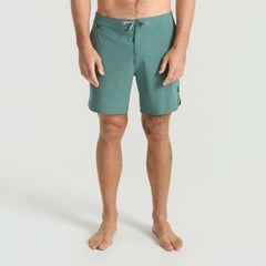 Roark Chiller Scallop Boardshorts in Slate Green - Men