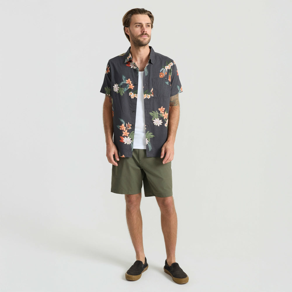 Roark Journey Short Sleeve Button Up Shirt in Ivory - Men