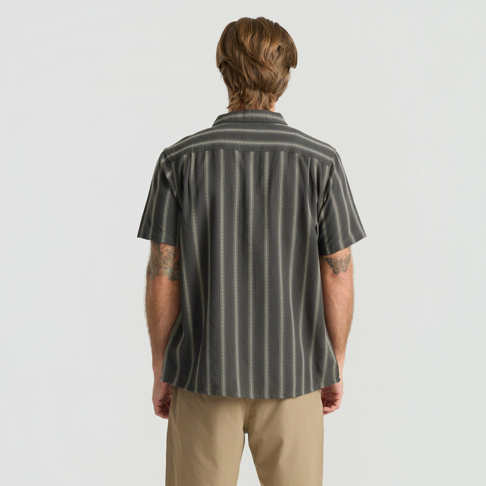 Roark Crosswinds Button Up Shirt in Onyx - Men